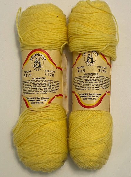 Yarn Vintage Nylon 3-Ply Fingering Weight - Yellow – Lucky DeLuxe Fabrics