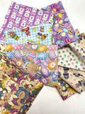 Cotton Mystery Scrap Remnant Bundle - Easter Prints 1 POUND