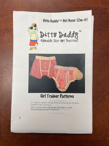 2020's Ditto Daddy Sewing Pattern - Girl's Boxers FACTORY FOLDED