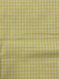 Poly/Cotton Yarn-Dyed Gingham Plaid - Yellow and White