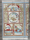 2/3 YD Cotton Flannel Panel - Snowmen, Gingerbread and Cocoa