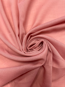 4 3/4 YD Polyester Crepe - Coral Pink