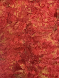 3 YD Cotton Batik - Reds and Oranges