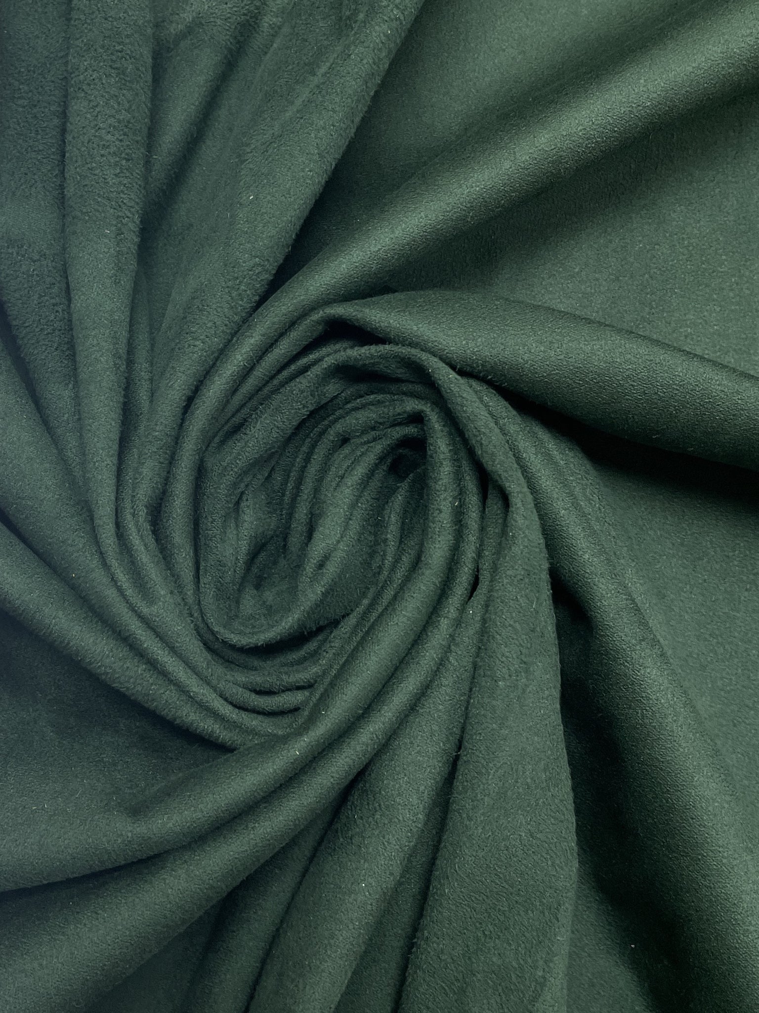 1 YD Polyester Faux Suede - Dark Green