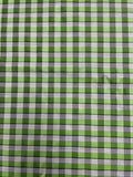 2 YD Silk Yarn-Dyed Plaid - Green and Gray