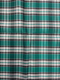 2 YD Silk Yarn-Dyed Plaid - Teal and Grays