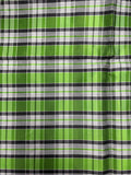 2 YD Silk Yarn-Dyed Plaid - Green and Grays