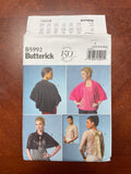 2013 Butterick 5992 Sewing Pattern - Jacket and Cape FACTORY FOLDED