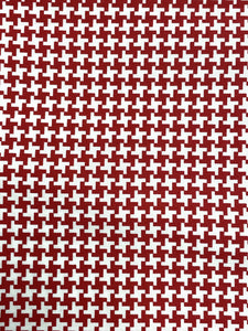 1 YD Cotton Twill - Red and White