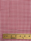 1 YD Cotton Twill - Red and White