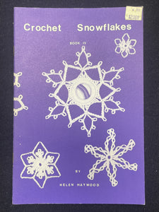 1980's Crochet Snowflakes Book Bundle - Book 2, Book 4, Book5 and Book 6