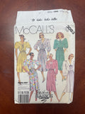 1987 McCall's 3083 Sewing Pattern - Dress FACTORY FOLDED