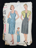 1947 Simplicity 1978 Sewing Pattern - Dress and Bolero Jacket