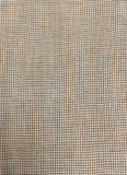 Cotton Yarn-Dyed Mini Houndstooth - Taupe and White