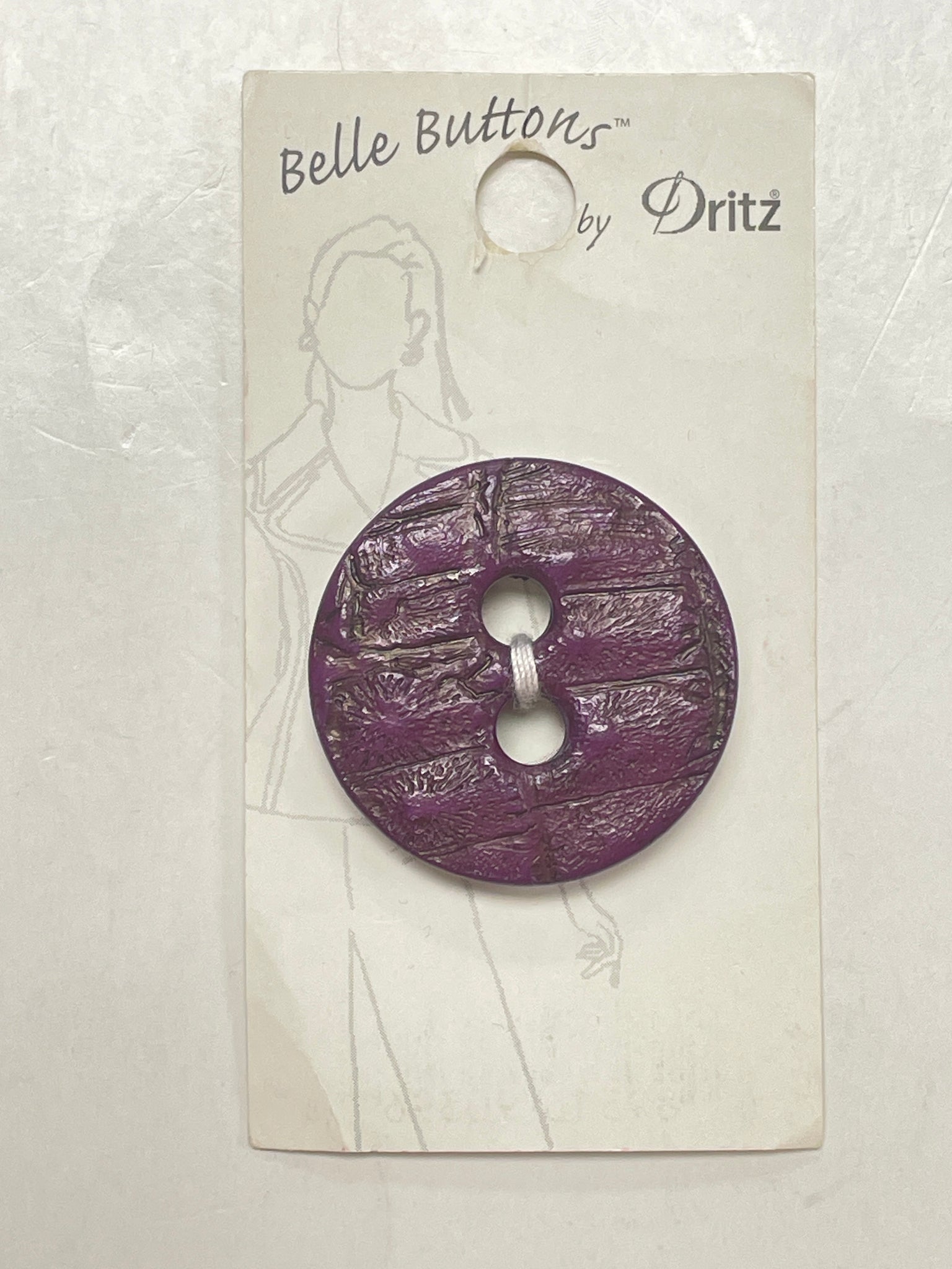 Button Plastic - Dark Purple