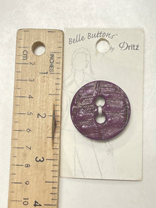 Button Plastic - Dark Purple