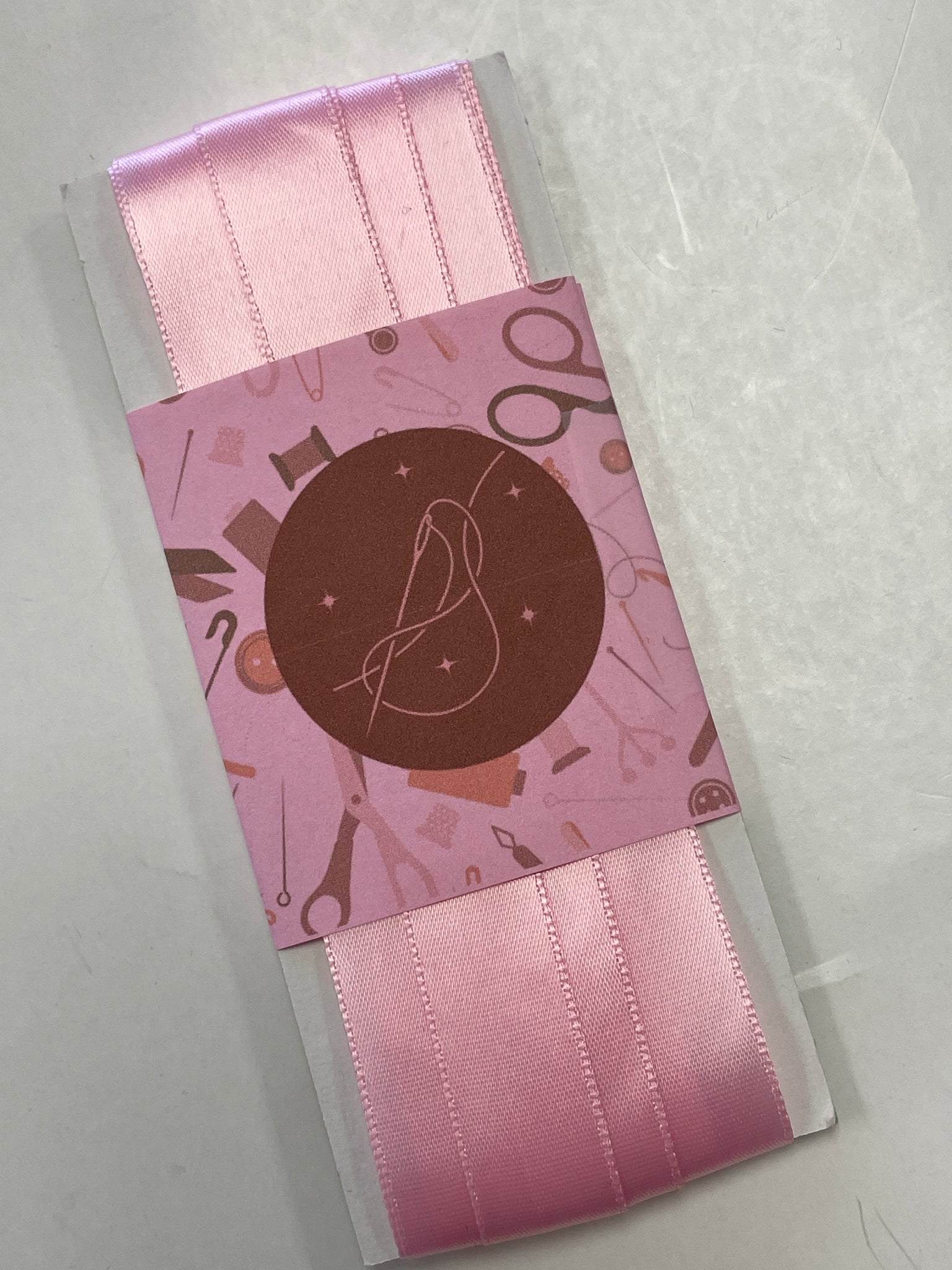 SALE 4 3/8 YD Polyester Satin Ribbon - Pink