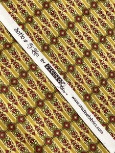 3 YD Quilting Cotton - Dark Yellow and Dark Red