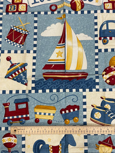 5/8 YD Quilting Cotton Panel - It's a Boy