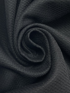 2 3/8 YD Cotton Pique - Black