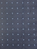 2 7/8 YD Silk - Blue, Black and Light Gray Plaid with Blue Paisley