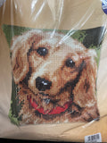 Cross Stitch Pillow Kit Vintage - Dachshund