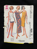 1963 McCall's 6818 Sewing Pattern - Muu Muu Tunic and Dress