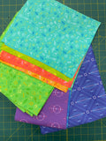 Quilting Cotton Bundle - Various Bright Colors in Coordinating Prints