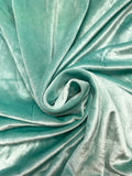 3 YD Polyester Velour Knit - Aqua