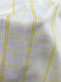 2 YD Cotton Poly Stripes - Yellow and White