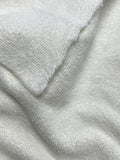 1 1/4 Synthetic Double Faced Terry Cloth - White