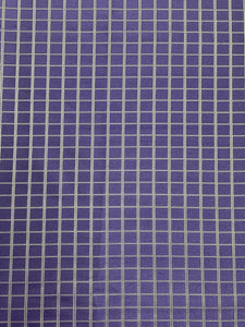 Tie Silk Yarn-Dyed Plaid - Purple and White