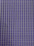 Tie Silk Yarn-Dyed Plaid - Purple and White