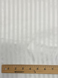 Polyester Self Stripe - Ivory with Ivory Satin Stripes