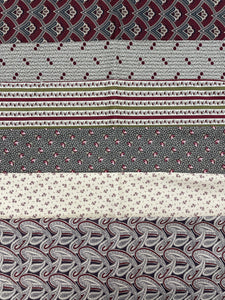 Quilting Cotton Fat Quarter Bundle - Civil War Era Prints