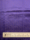 1 5/8 YD Tie Silk - Royal Purple with Burnt Orange Lettering