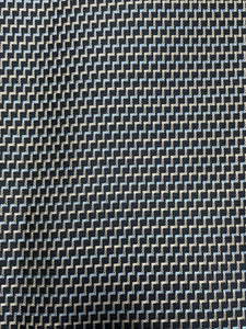 3 YD Tie Silk - Navy Blue, Light Blue and Light Gray