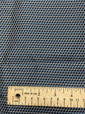 3 YD Tie Silk - Navy Blue, Light Blue and Light Gray