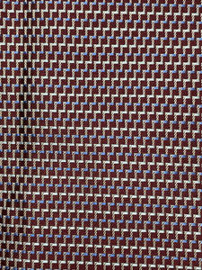 3 YD Tie Silk - Maroon, Light Blue and Light Gray