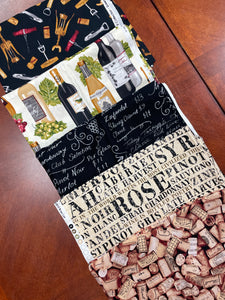 SALE Quilting Cotton Bundle - Wine Prints