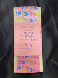 5 3/4 YD Polyester Printed Satin Ribbon - Pink with Multicolored Hearts
