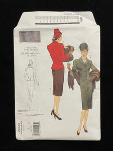 1944 Reproduction Vogue 2885 Pattern - Skirt and Jacket FACTORY FOLDED