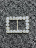 Rhinestone Slide Buckle Vintage - White Rhinestones