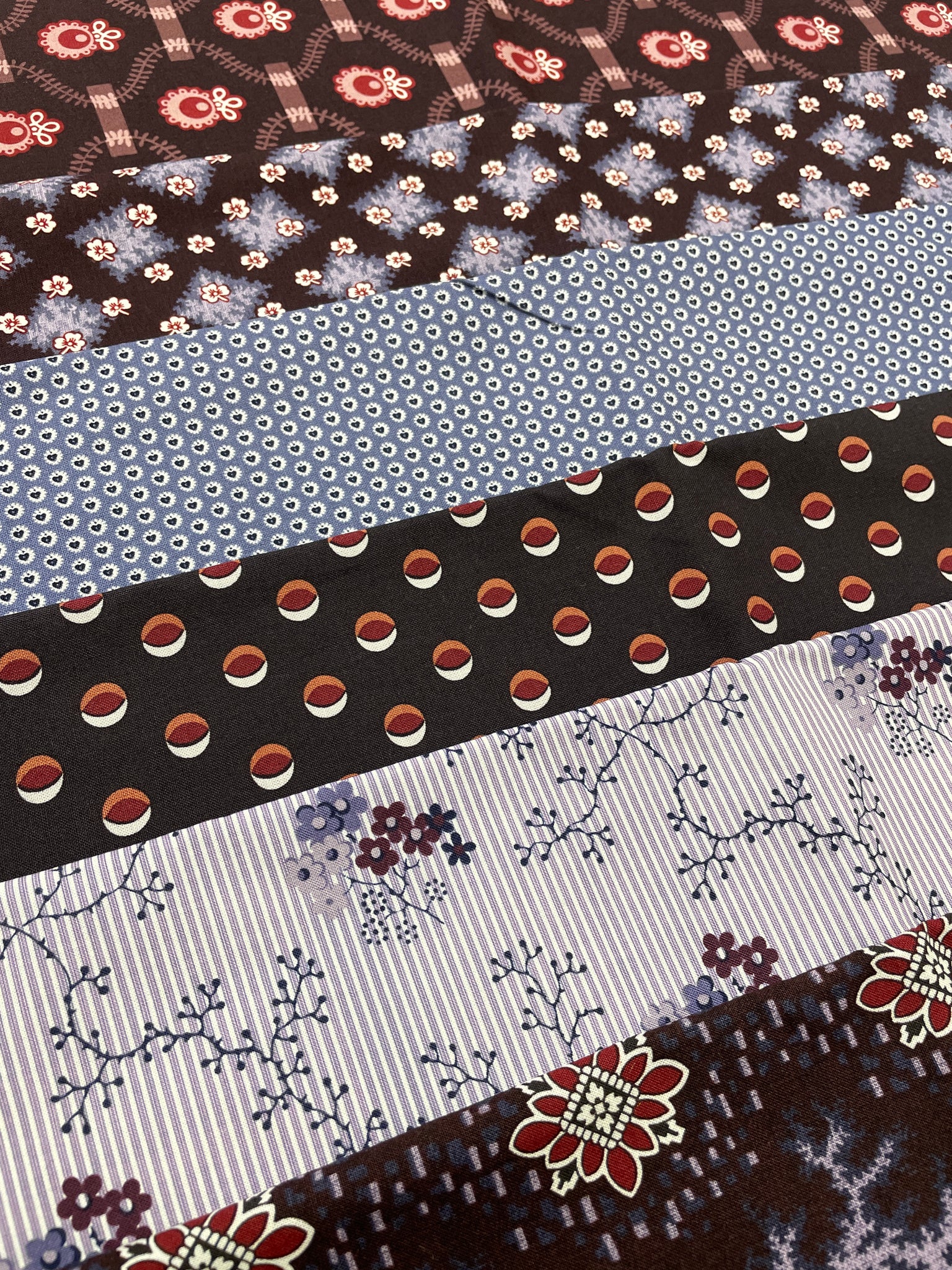 Quilting Cotton Fat Quarter Bundle - Civil War Era Prints