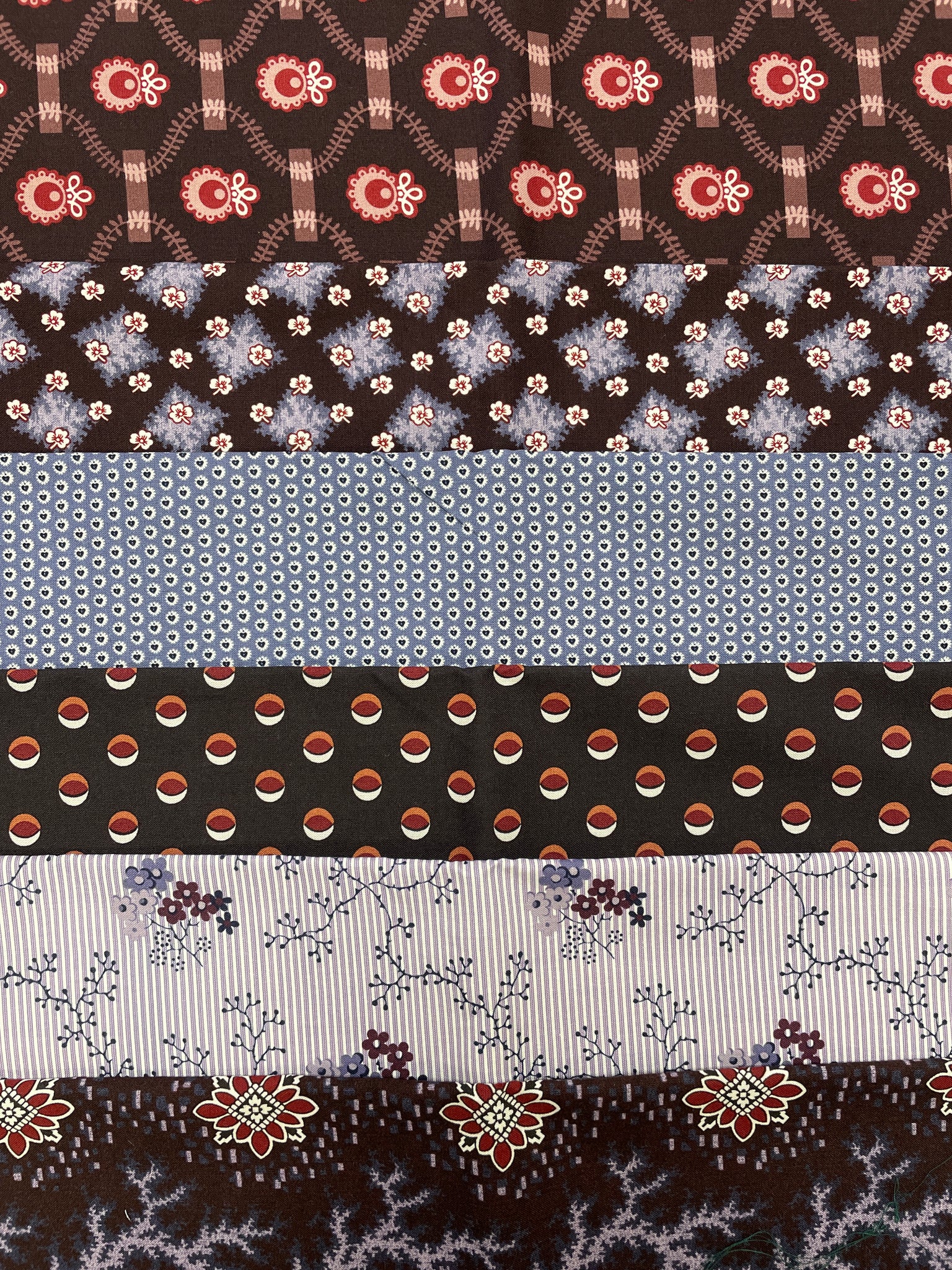 Quilting Cotton Fat Quarter Bundle - Civil War Era Prints