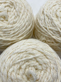 Yarn Synthetic - Off White with Gold Thread