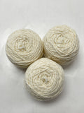 Yarn Synthetic - Off White with Gold Thread