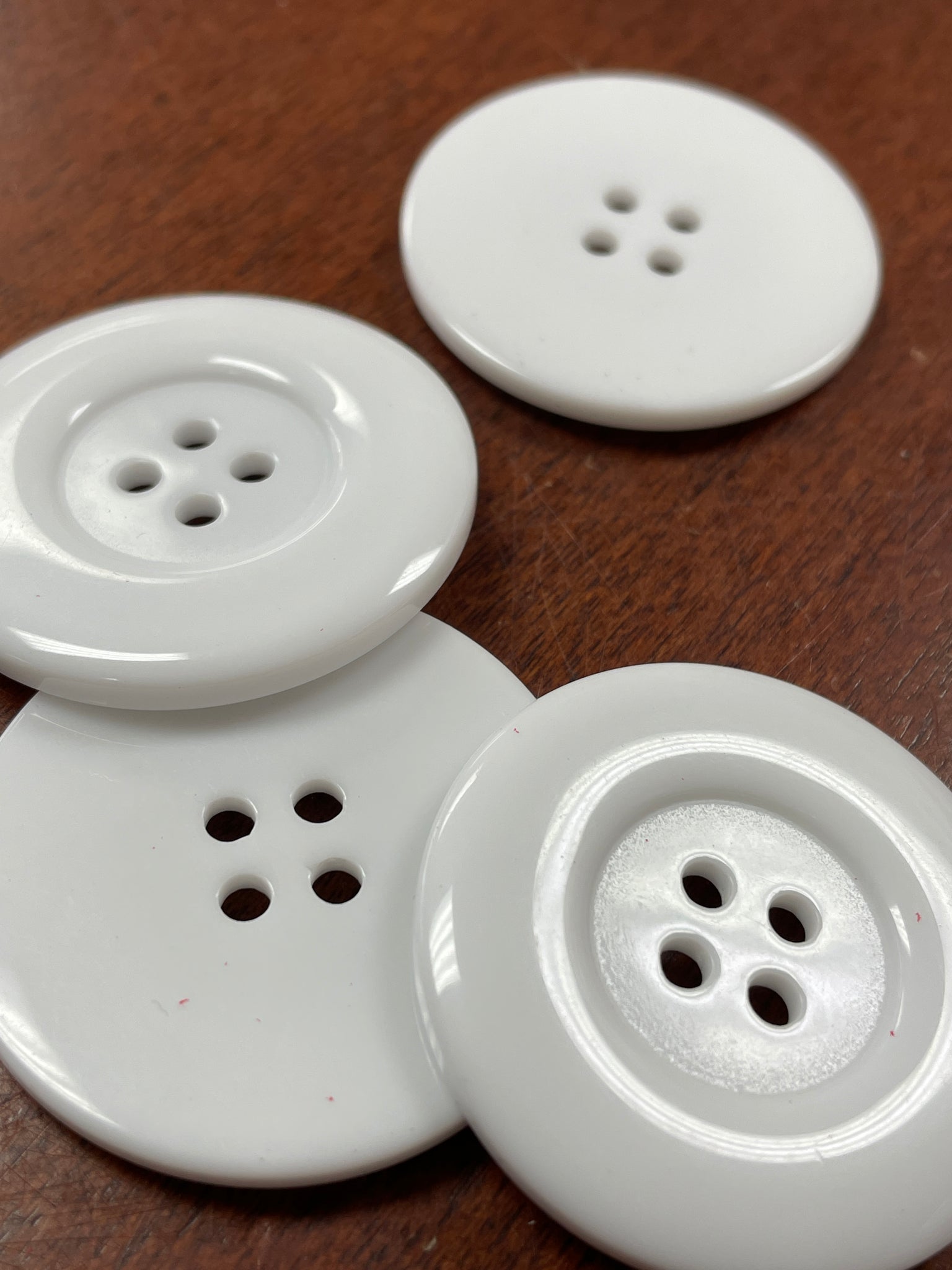 Buttons Set of 4 - White