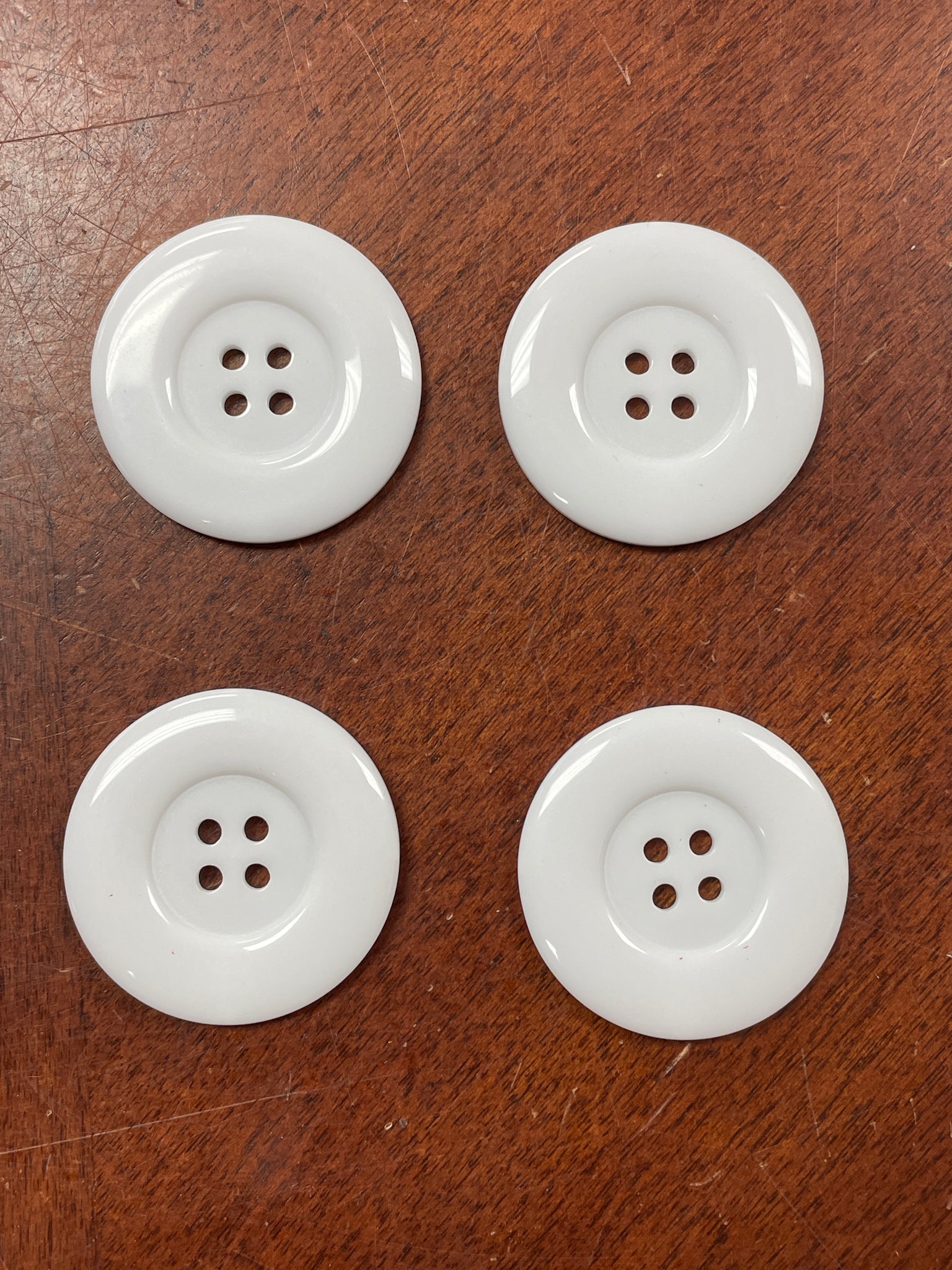 Buttons Set of 4 - White