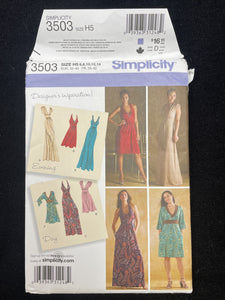 2008 Simplicity 3503 Sewing Pattern - Dress FACTORY FOLDED